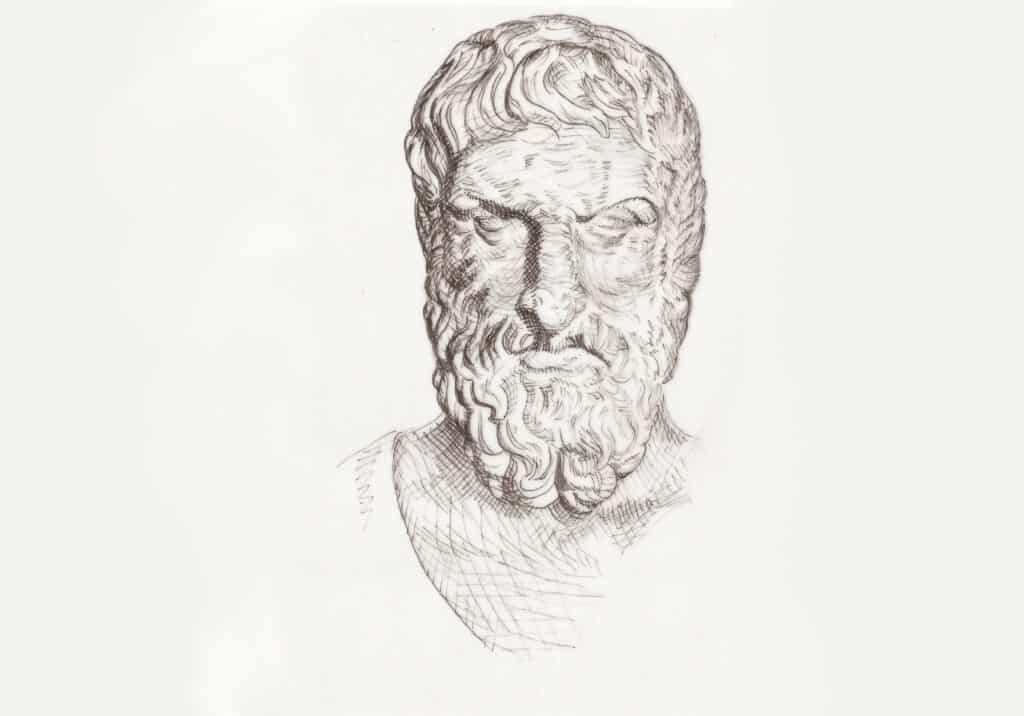 Epiktet Stoiker (Zeichnung)